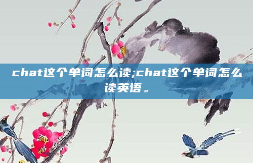 chat这个单词怎么读;chat这个单词怎么读英语。
