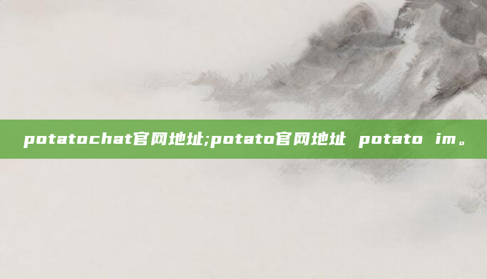 potatochat官网地址;potato官网地址 potato im。