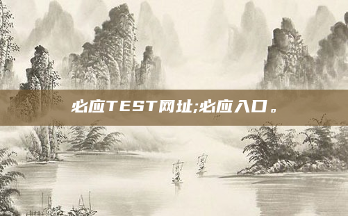 必应TEST网址;必应入口。