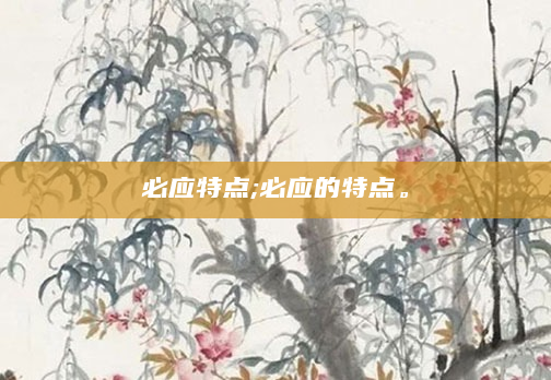 必应特点;必应的特点。