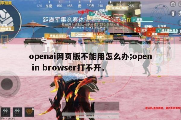 openai网页版不能用怎么办;open in browser打不开。