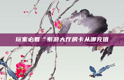 玩家必看“紫游大厅房卡从哪充值