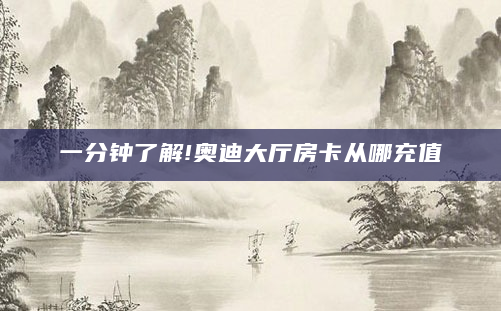 一分钟了解!奥迪大厅房卡从哪充值