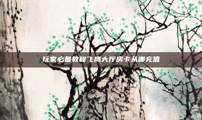 玩家必备教程飞鹰大厅房卡从哪充值