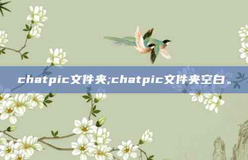chatpic文件夹;chatpic文件夹空白。