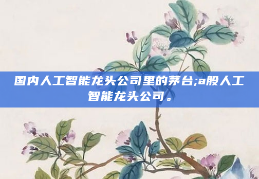国内人工智能龙头公司里的茅台;a股人工智能龙头公司。